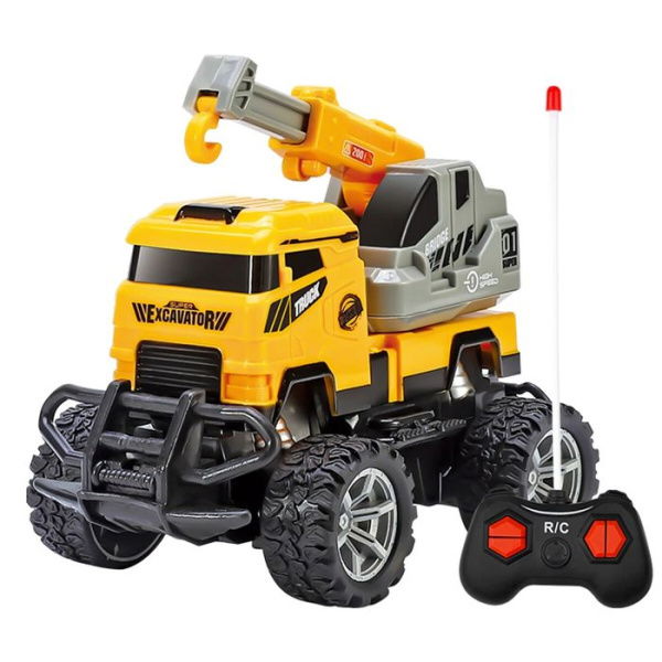 Remote Control Small Construction Vehicles Plastic Detachable Toys For Boy Girl