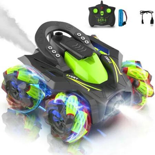 Remote Control Stunt Car 360 Degree Upright Side Rotating 2.4 GHZ 4WD All Terrain Truck or 5-12 Boys