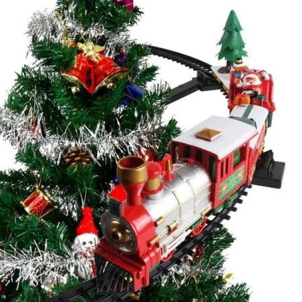 Remote Control Train Set with Light And Sound Christmas Train for Kids Christmas Gift Birthday Presents