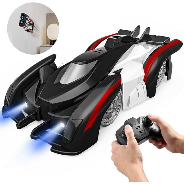 Remote Control Wall Climbing Car RC Stunt Car Toys With 360° Rotating Dual Model Toys For Age 5+ Boys Girls Gift (Black)