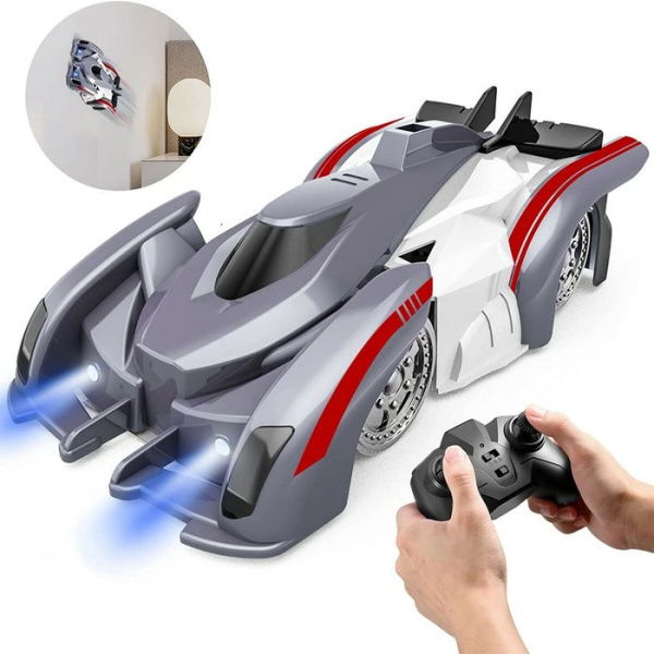 Remote Control Wall Climbing Car RC Stunt Car Toys With 360° Rotating Dual Model Toys For Age 6+ Boys Girls Gift (Purple)