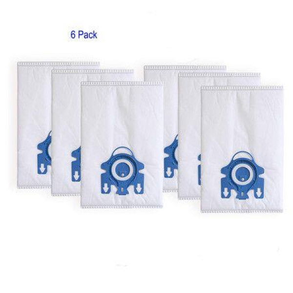 Replacement AirClean GN 3D Bags Compatible With Miele Classic C1 Complete C1 Complete C2 Complete C3 S227/S240 S270S400S2S5S8 Series Canister Vacuum Cleaner (6 Pack Dust Bags)