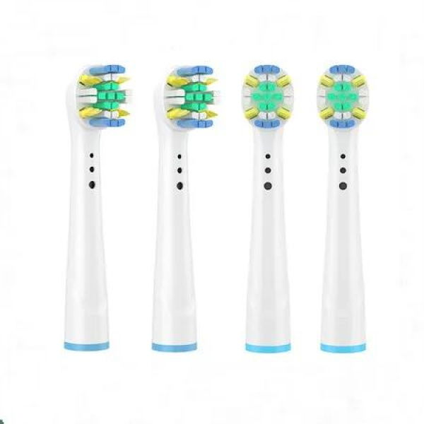 Replacement Brush Heads for Oral B Compatible Electric Toothbrush Heads, 4 Floss