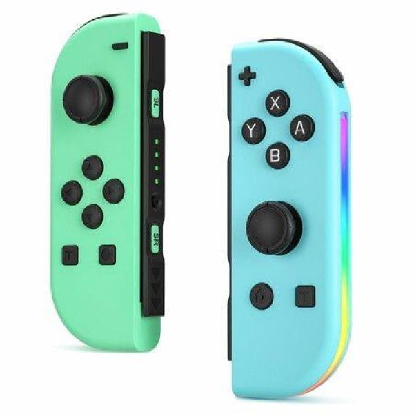 Replacement for Switch Controller,Compatible with Switch Controllers With RGB LED,Support Double Vibration/Wake-up/Screenshot