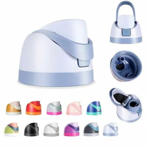 Replacement Lid for Owala Freesip,Compatible with Owala Cup,One Button Water Bottle Top Lid Replacement Accessory,Leakproof,BPA-Free (Light Blue)