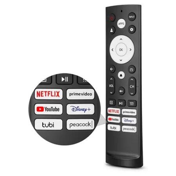 Replacement Remote Control for Hisense Smart Google TVï¼Œfor Hisense UHD 4K ULED Google TVs