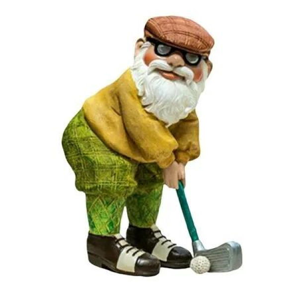 Resin Golf Gnome Statues for Garden - Craft Ornaments for Outdoor DÃ©cor