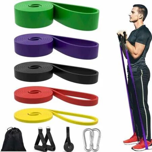 Resistance Bands Set,Exercise Band Pull UP Assist Bands,Stretching Straps,Workout Bands for Calisthenics Equipment,Exercise Bands for Muscle Training