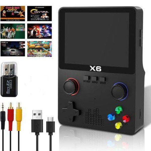 Retro Handheld Game Console with 256M TF Card, Support 10000+Games with Card Reader and Video Cable