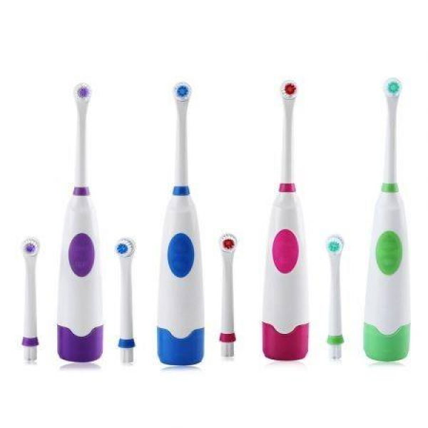 Revolving Electric Toothbrush With Replacement Brush Head