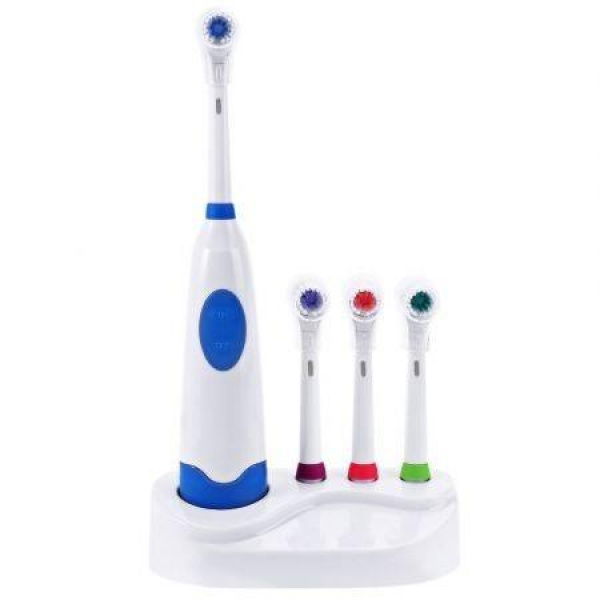 Revolving Electric Toothbrush With Replacement Brush Heads