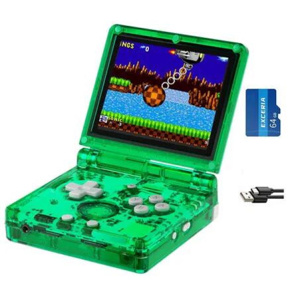 RG35XXSP Flip Portable Retro Handheld Game Console,3.5 Inch IPS Screen Linux System with 64G TF Card Pre-Installed 5532 Games,Clamshell Games Consoles