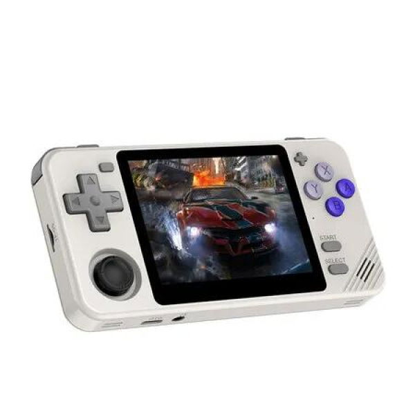 RGB10X Handheld Game Console, 8000+ Games, 3.5 Inch IPS Screen, 2800mAh Long Battery Life, 64-Bit System (Gray)