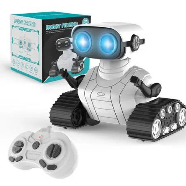 Robot Toys Remote Control Robot Toy Rechargeable Emo Robot with Auto-Demonstration Kids Robot RC Robot for Kids Smart Robot Gift for Children