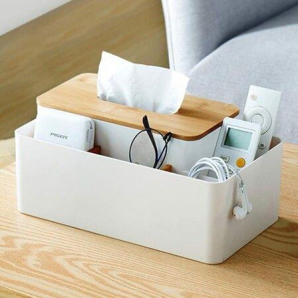 Room Office Desktop Storage Box For Store Cosmetics Remote Control Pen Watch