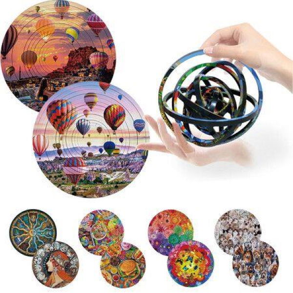 Rotate Puzzle Toy for Teens Decompressing Brain Teaser 3D Puzzle Educational Toys