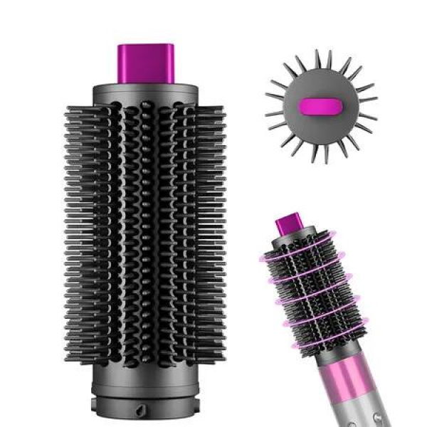 Round Brush Attachment Upgraded for Dyson Airwrap, Round Volumizing Brush for Dyson Air wrap HS01, HS05, HS08 Straighten Dry Curls Add Volume, Rose