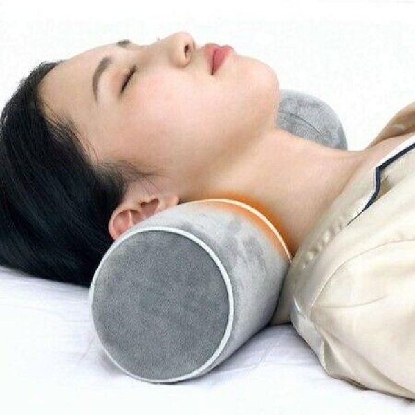 Round Neck Pillow With Cervical Cylinder For Neck And Back