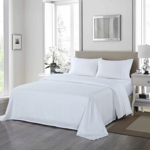 Royal Comfort 1200TC Ultrasoft 4 Piece Sheet Set - Double - White