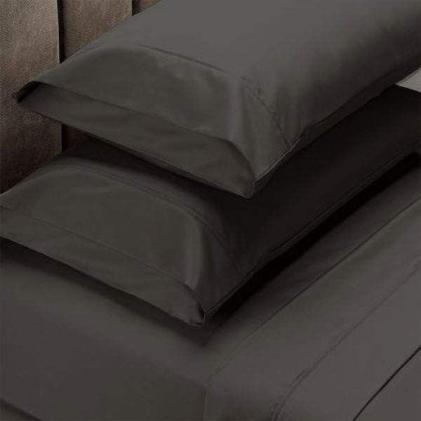 Royal Comfort 1500TC Cotton Rich Fitted 4 PC Sheet Sets King Dusk Grey