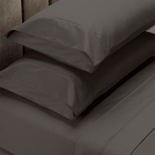 Royal Comfort 1500TC Cotton Rich Fitted 4 PC Sheet Sets King Stone