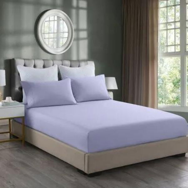 Royal Comfort Bamboo Cooling 2000TC 3-Piece Combo Set - Double -Lilac Grey