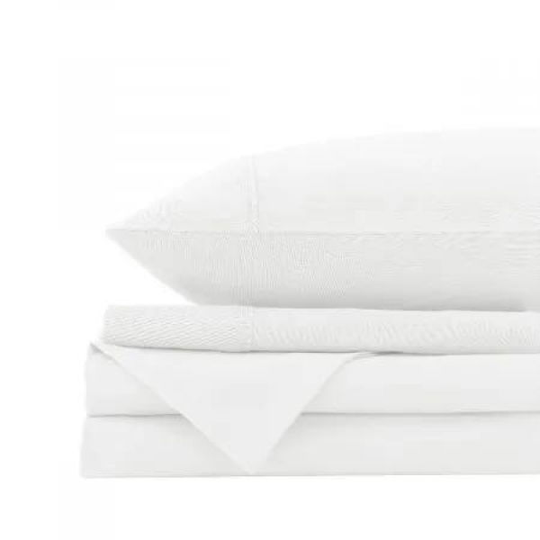 Royal Comfort Vintage Washed 100% Cotton Quilt Cover Set Bedding Ultra Soft - Double - White