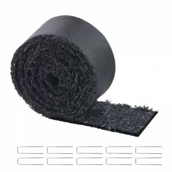 Rubber Mulch Roll for Landscaping 120 x 4.5in Rubber Mulch Mat Pathway