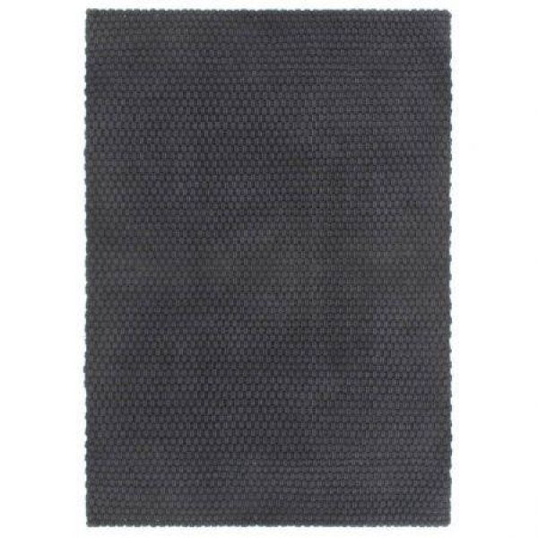 Rug Rectangular Anthracite 120x180 Cm Cotton