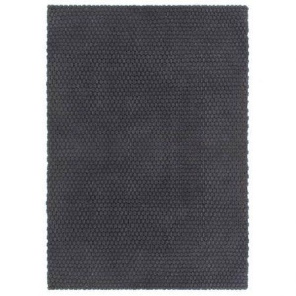 Rug Rectangular Anthracite 80x160 Cm Cotton