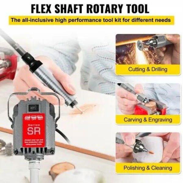 S-R Hanging Flexshaft Mill 230W 4mm Jewelry Design&Repair Tools Brand New