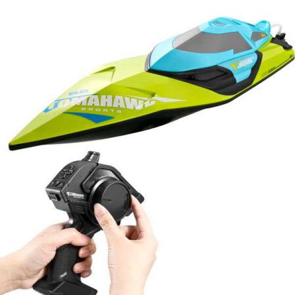 S2 High-Speed RC Boats Remote Control Boat For Pools And Lakes Capsize Recovery Low Battery Reminder 2.4GHz Racing Boats For Adults And Kids