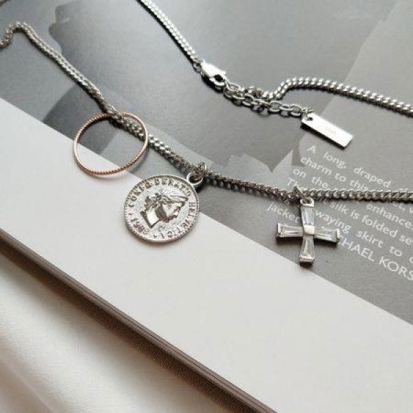 S925 Silver Coin Pendant Necklace