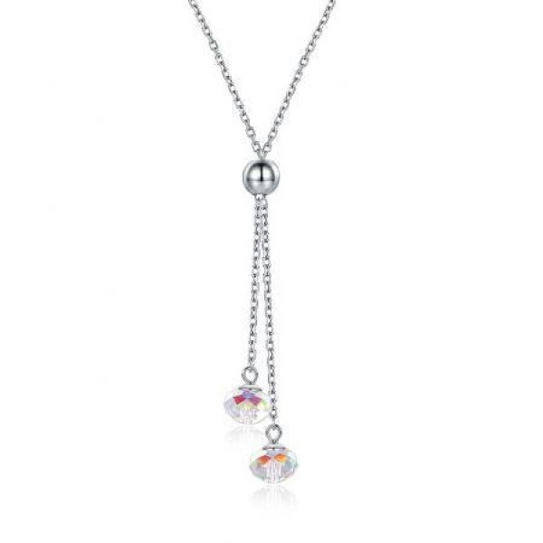 S925 Sterling Silver Round Bead Pendant Sterling Silver Necklace