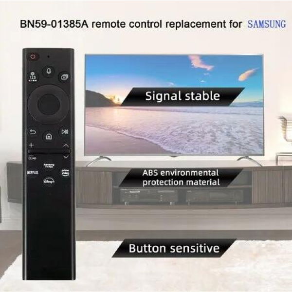 Samsung Smart TVs Voice Remote Control Activated Replacement for Samsung Crystal UHD QLED Curved 4K 8K Smart TVs Q60BD/QN85BD/Q60B/QN85B/Q80