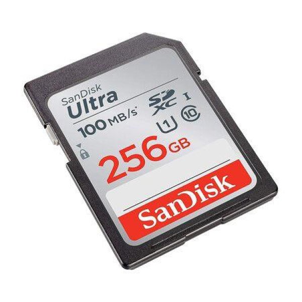 SanDisk 256GB Ultra SDXC UHS-I Memory Card - 100MB/s, C10, U1, Full HD, SD Card - SDSDUNR-256G-GN6IN