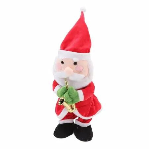 Santa Claus Singing Electric Toy, 8 Songs Dancing Singing Glowing Swinging Electric Music Christmas Toy Doll