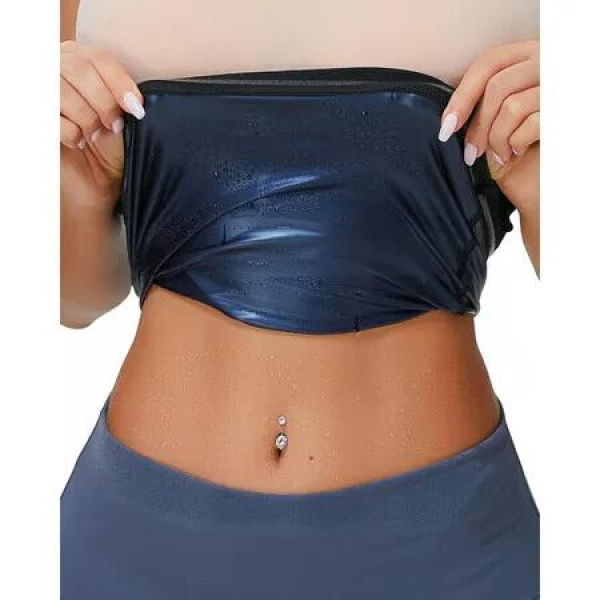 Sauna Suit Waist Trimmer for Women Waist Trainer Sweat Band for Stomach Belly Thermo Slimming Belt Workout Medium Size