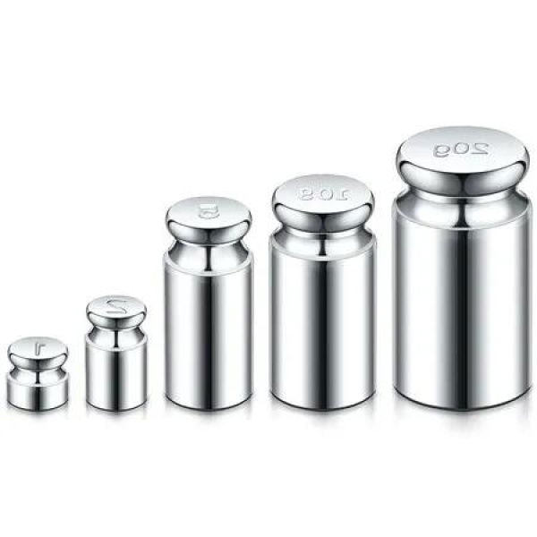 Scale Calibration Weight Set with precise denominations of 1g, 2g, 5g, 10g, and 20g