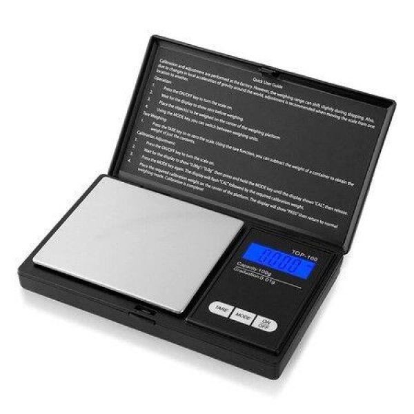 Scale: Digital Pocket Scale 100g By 0.01g Digital Grams Scale Food Scale Jewelry Scale: Black Kitchen Scale: 100g