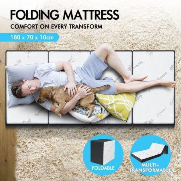 S.E. Folding Mattress Foldable Sofa Lounge Chair Portable Bamboo Camping Mat.