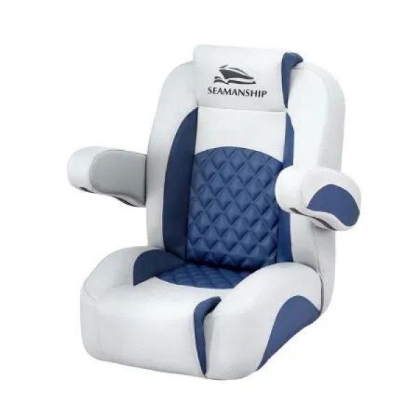 Seamanship Reclining Captain Boat Seat 90æŽ³-155æŽ³ Recline, 19cm Thick Cushion