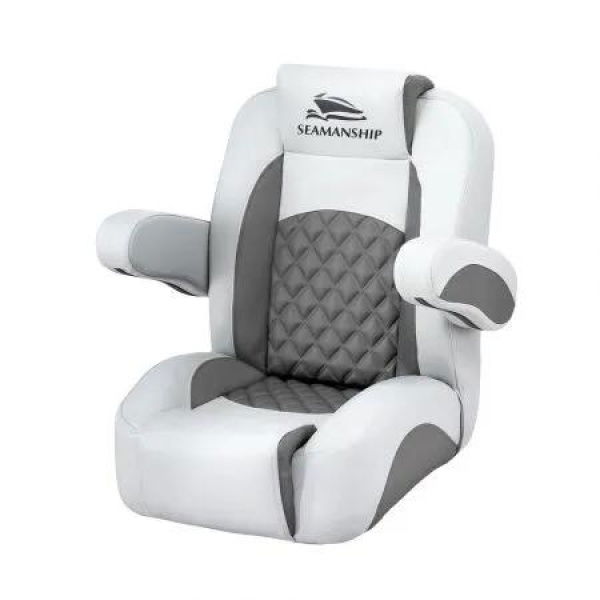 Seamanship Reclining Captain Boat Seat 90æŽ³-155æŽ³ Recline, 19cm Thick Cushion