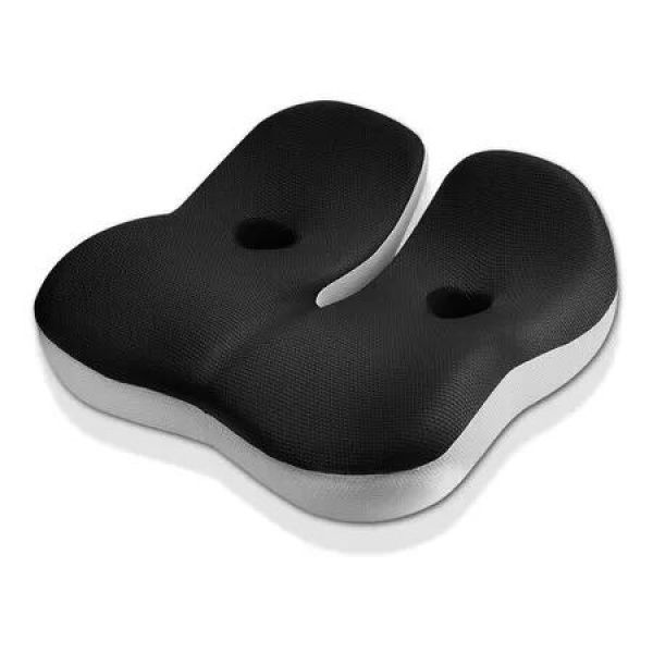 Seat Cushions, Comfort Memory Foam Cushion for Office Chair, Donut Cushion for Coccyx, Tailbone Pressure Relief, Long Sitting Office (Balck)