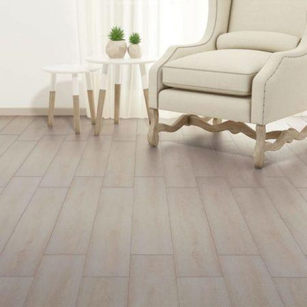 Self-adhesive PVC Flooring Planks 2.51 mÂ² 2mm Oak Classic White