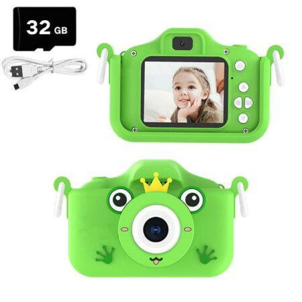 Selfie Camera Digital Camera for Kids with 32GB SD Card & Dual Lens 1080P HD Selfie Camera Toys