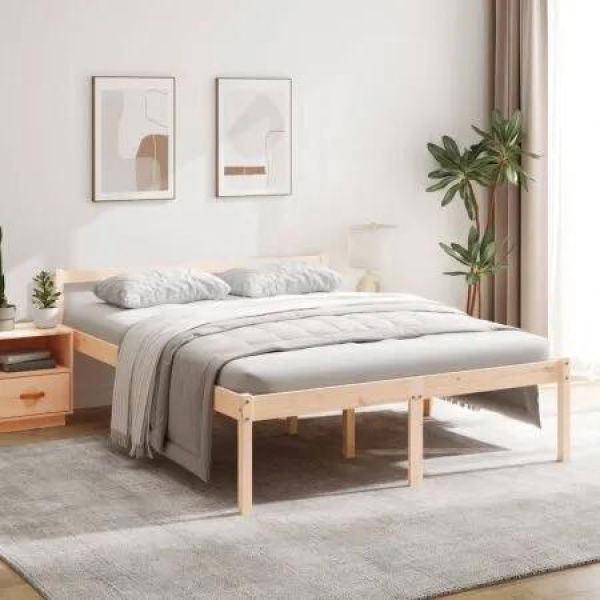 Senior Bed 150x200 cm Solid Wood Pine