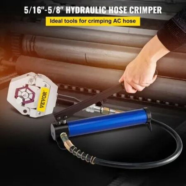 Separable Hydraulic Hose Crimper 7 Dies With Aluminum Pump A/C Air Condtioning Handheld Crimping Set