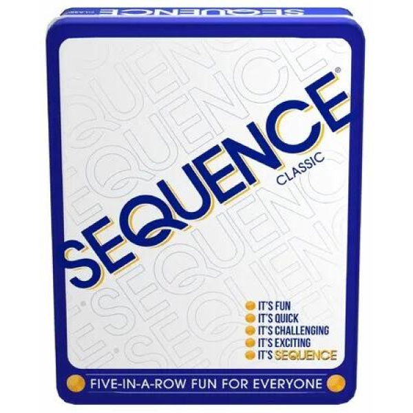 Sequence Five-in-a-Row Fun for Everyone Board Game for 2-12 Players