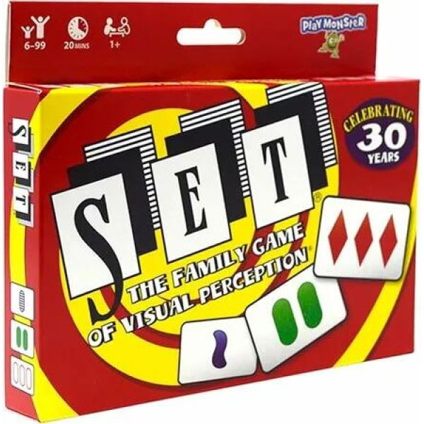 SET Card Game Family Visual Perception Race Find Matches 81 Cards Ages 8 Plus Kids Adults Travel Game Night Christmas Birthday Gift